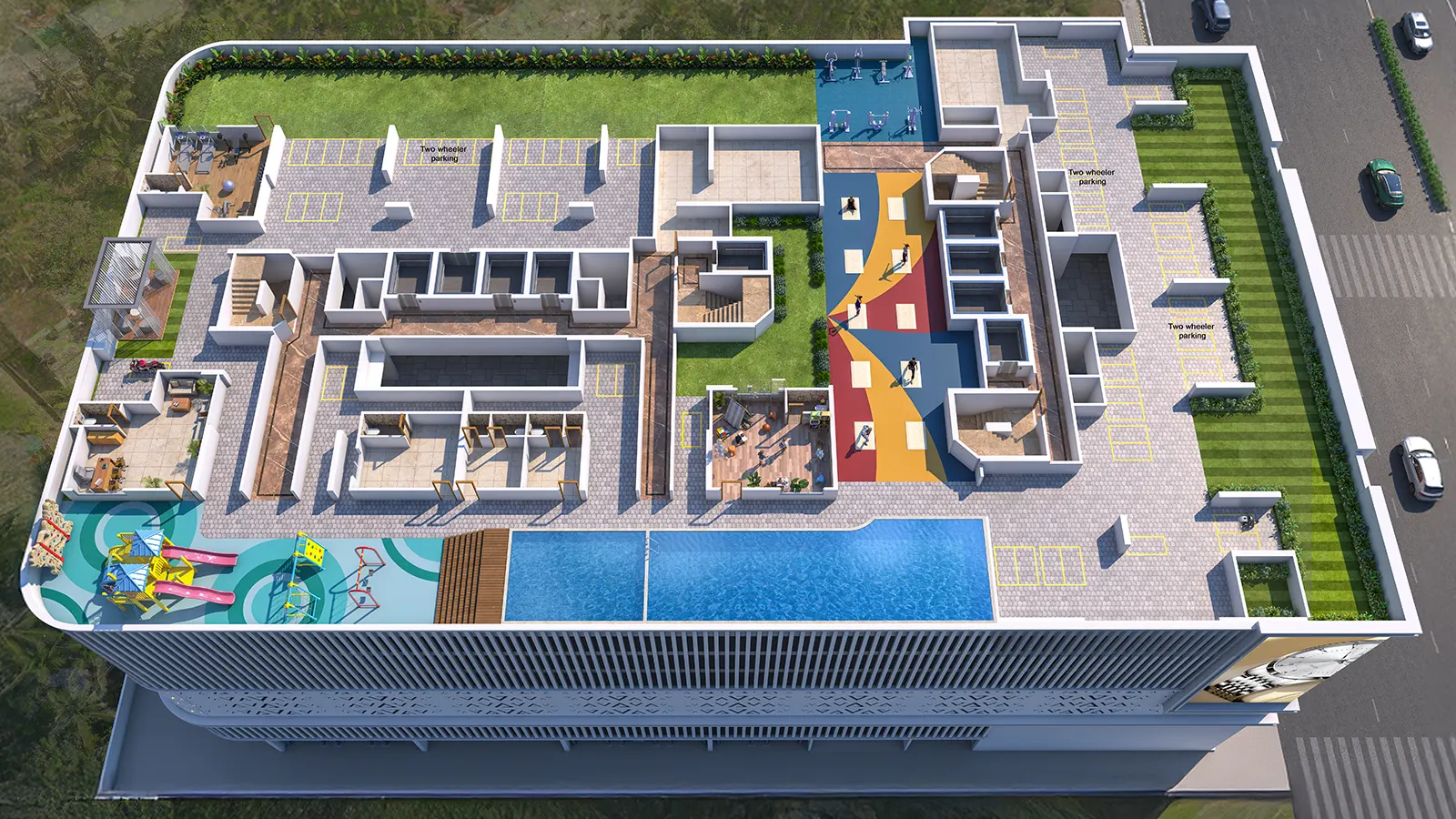 Podium Level Amenities - Gami Avant - Vashi