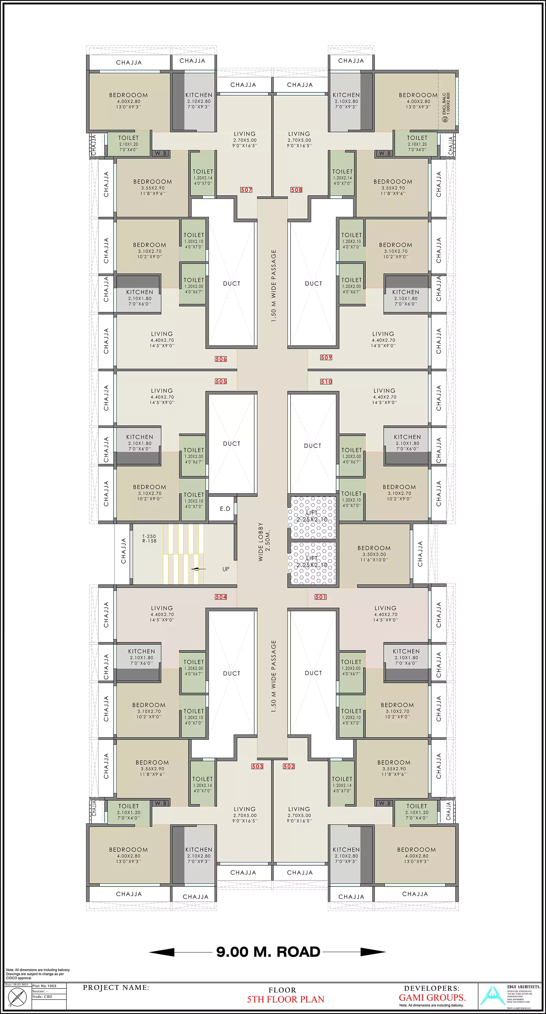 5th Floor Plan - Gami Erica 