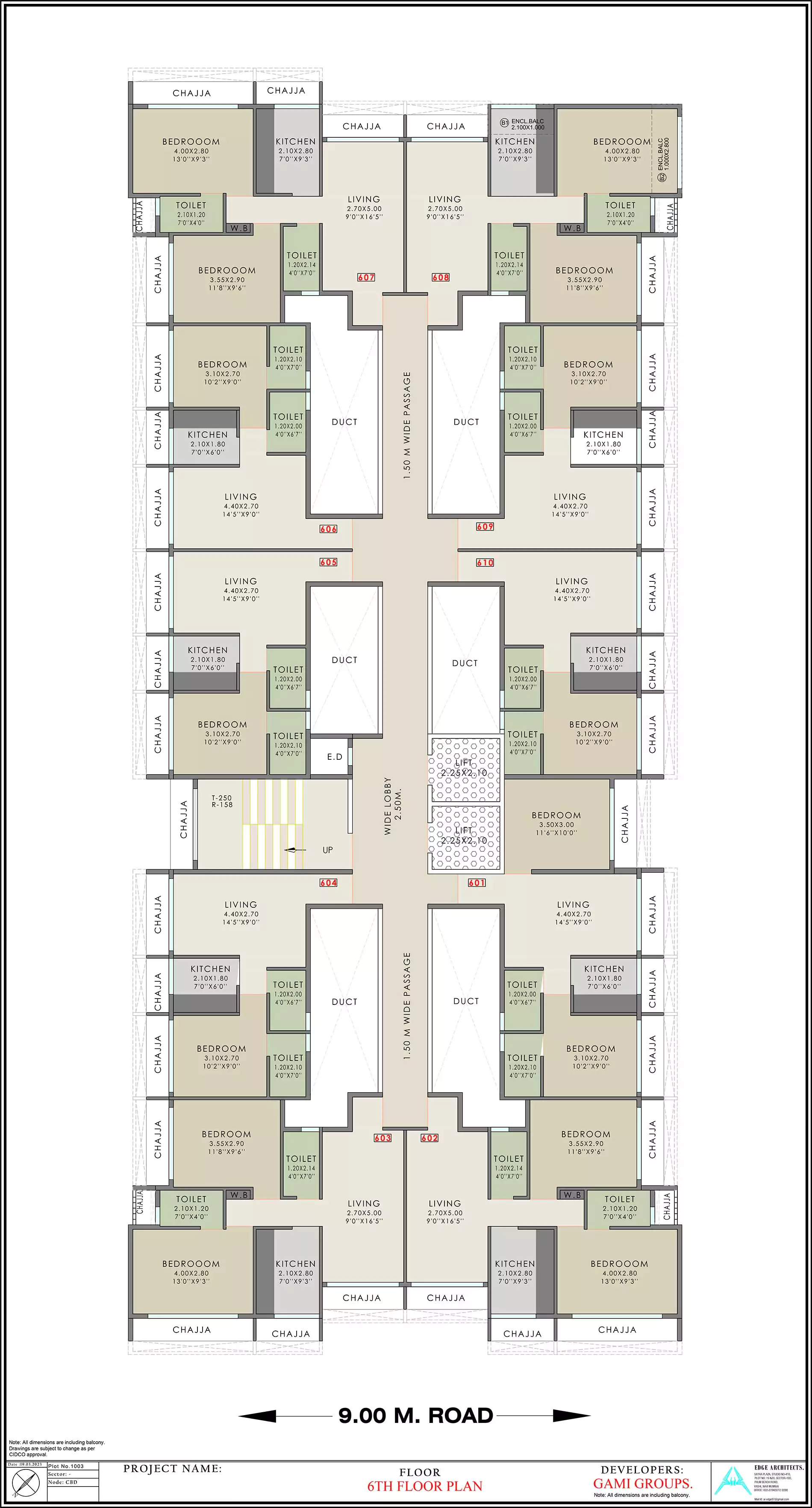 6th Floor Plan - Gami Erica 