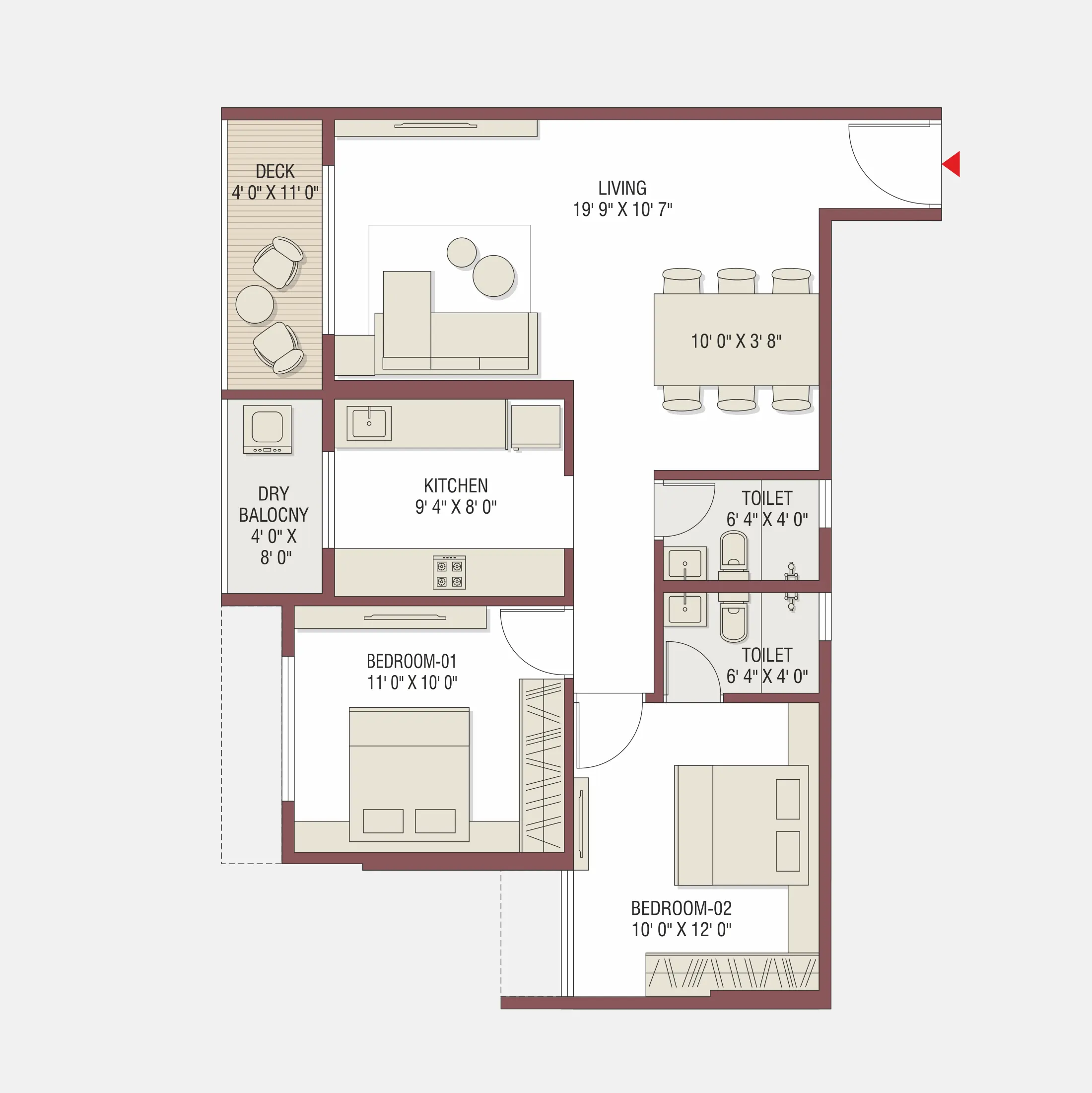 2 BHK - 3 Units - Wing A & C of Gami Satyam Palacio, Kharghar