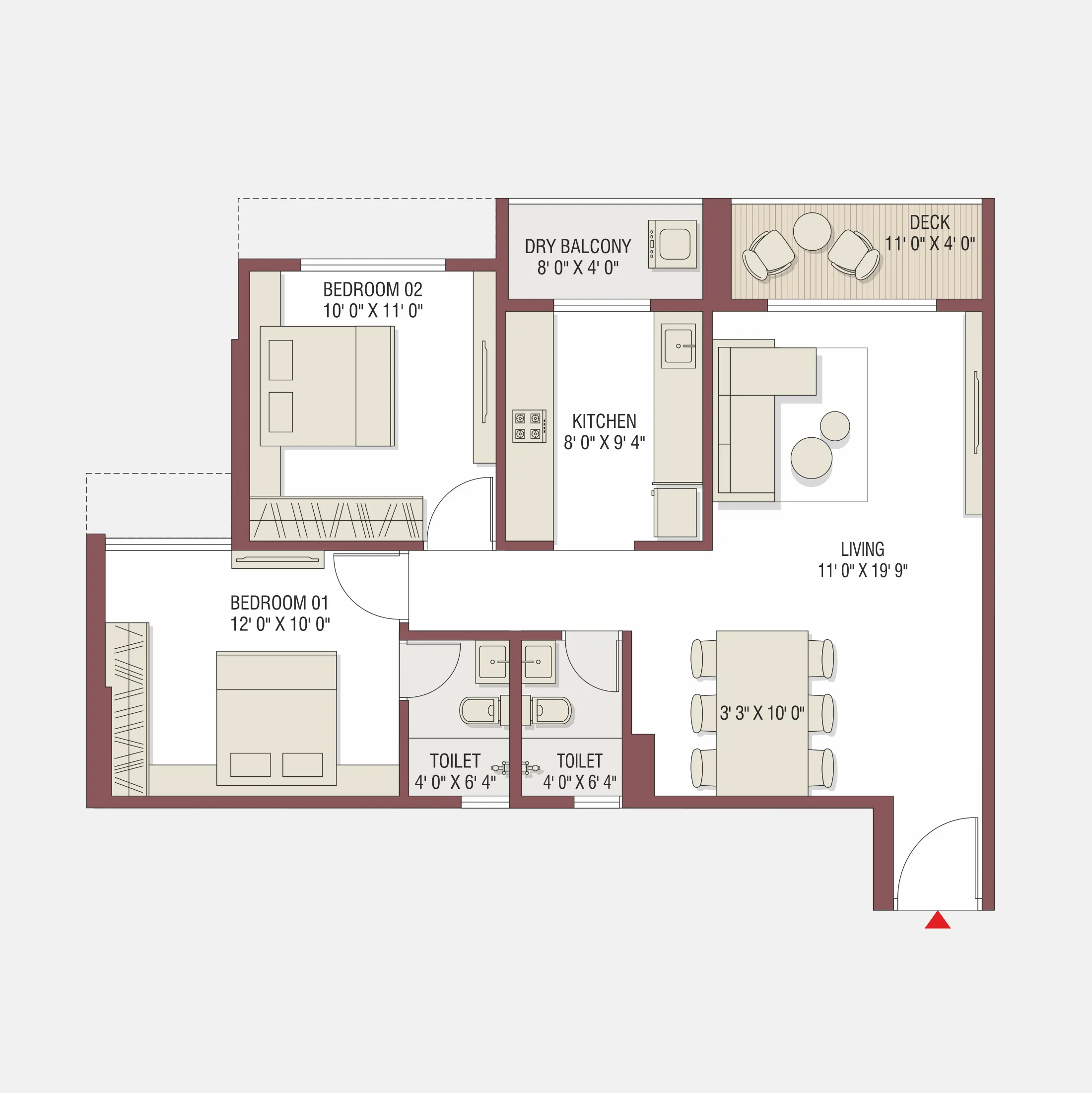 2 BHK - 4 Units - Wing B of Gami Satyam Palacio, Kharghar