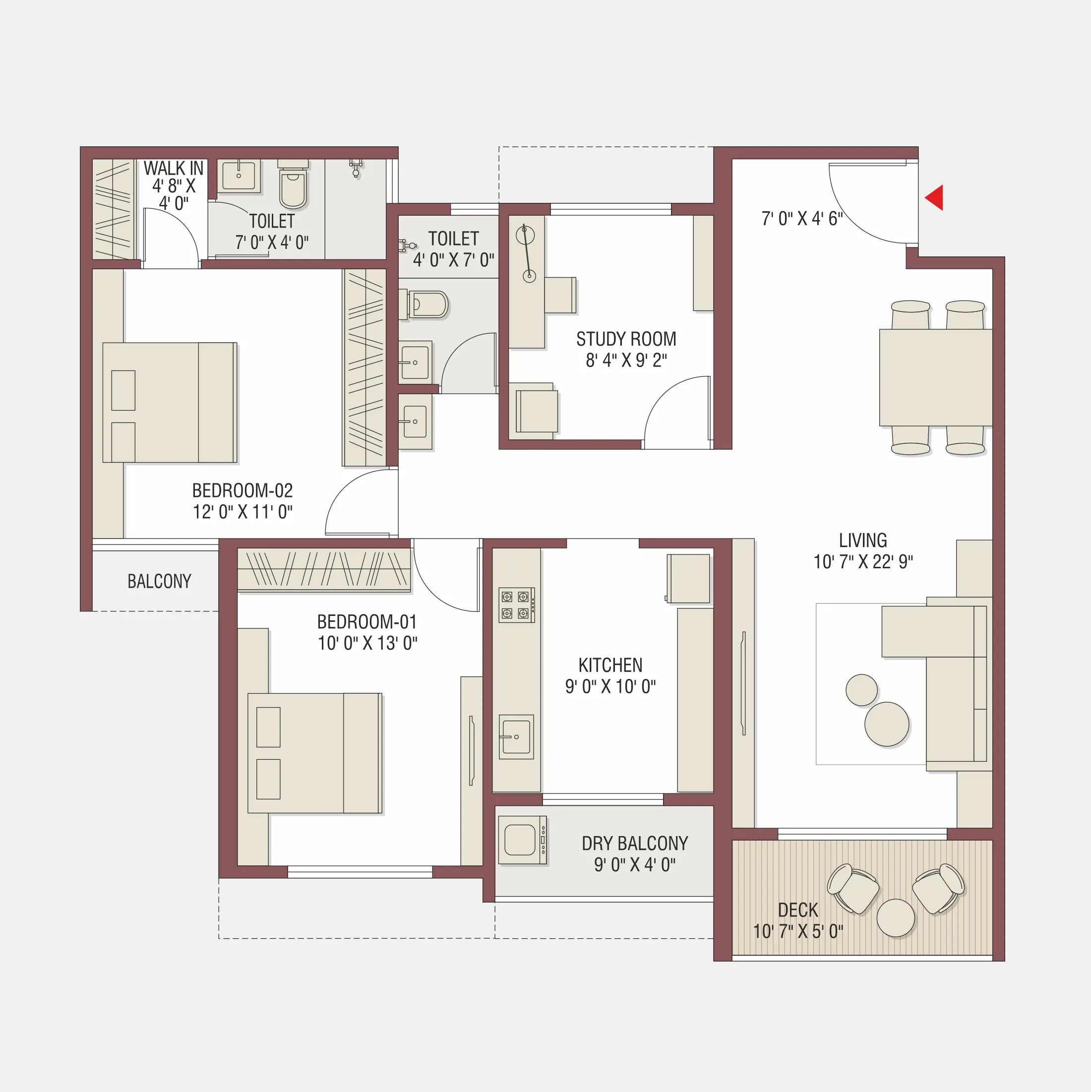2.5 BHK - 2 Units - Wing B of Gami Satyam Palacio, Kharghar